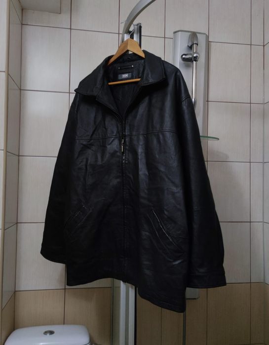kurtka skórzana XXL TCM czarna skóra elegancka Black sportowa leat