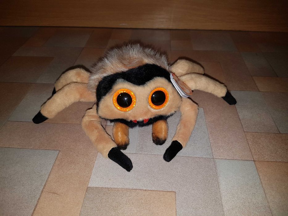 TY Beanie Boos глазастик бежевый паук GODFREY 15 см
