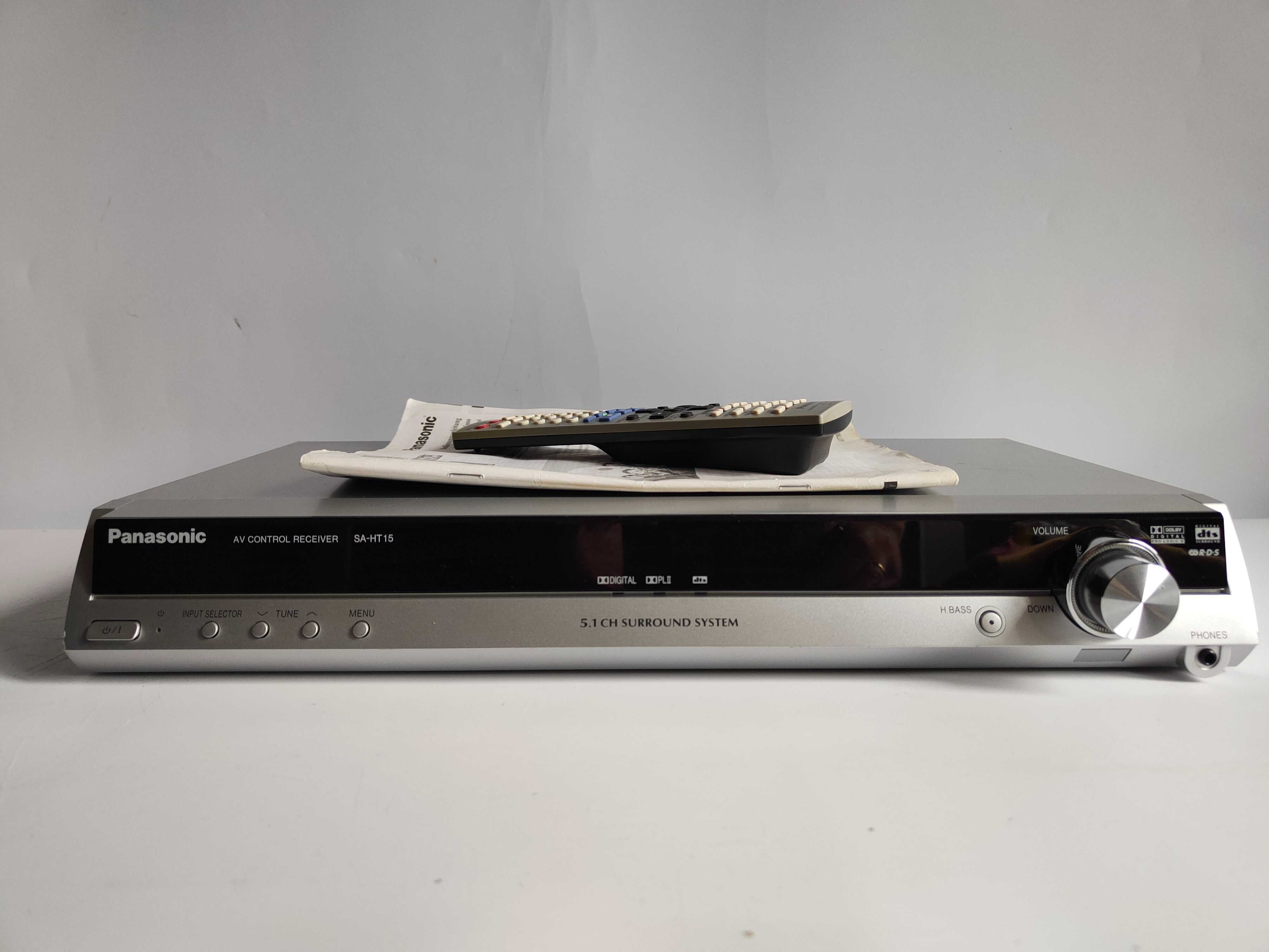 Amplituner kina domowego PANASONIC SA-HT15 z pilotem