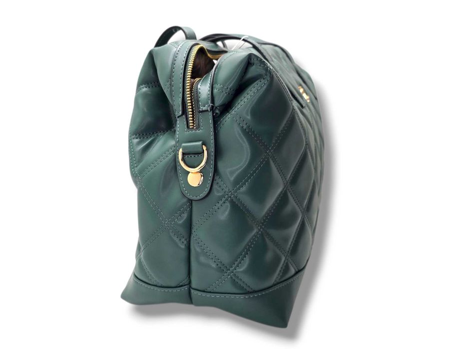 Duża torba podróżna CXL Christian Lacroix zielona pikowana