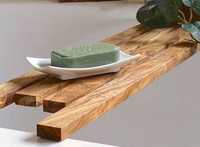 Tabua madeira design banheira wc NOVA  mais oferta saboneteira