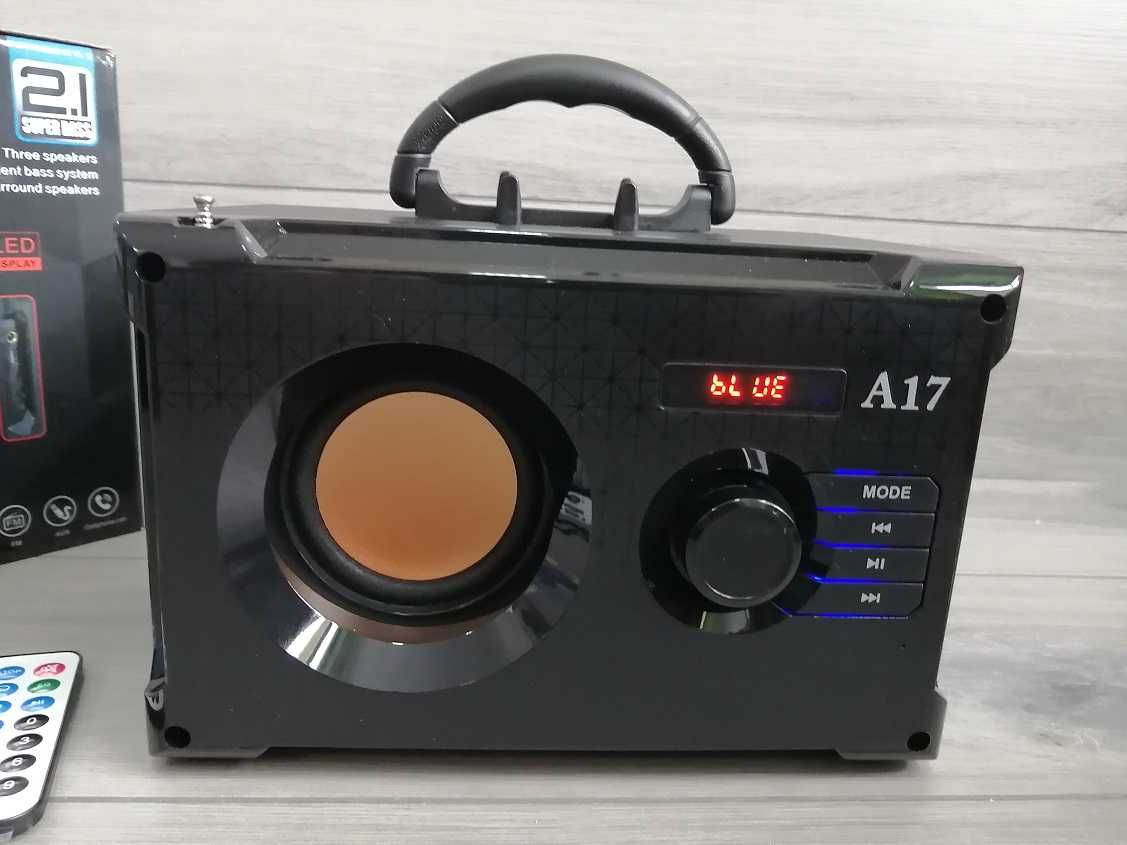 Głośnik Multimedialny A17 z Pilotem Radio FM