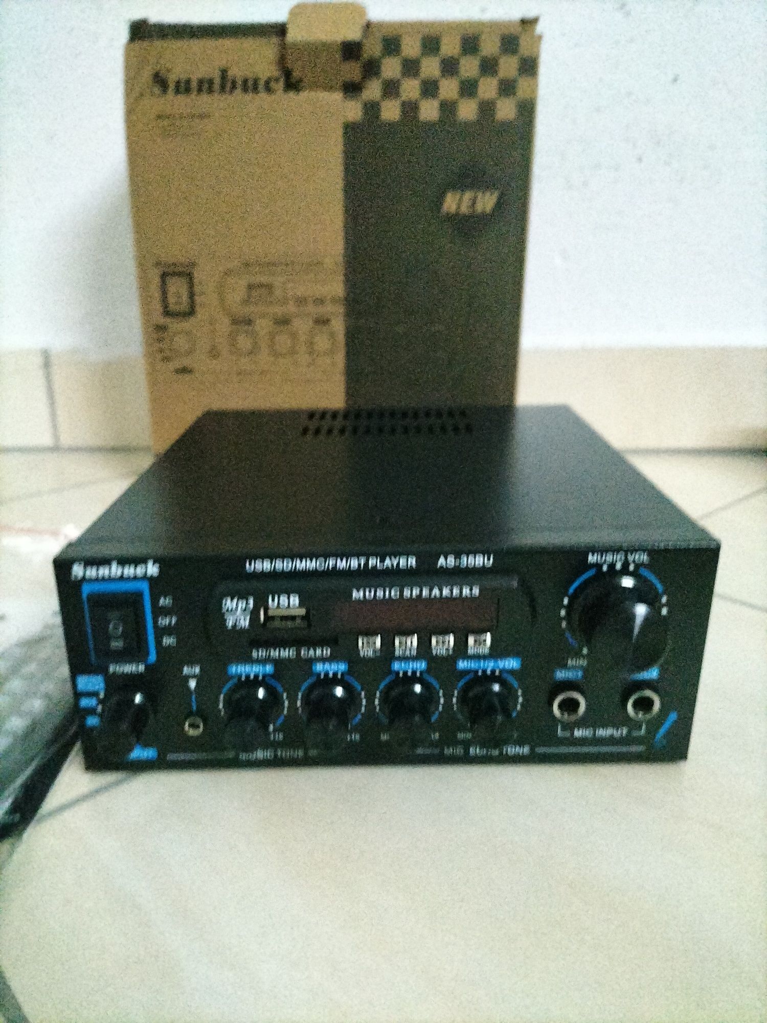 Amplituner/wzmacniacz bluetooth/USB/ad 2 x 55 watt jak nowy