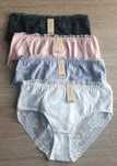 4×Damskie majtki figi z koronką L /XL Miego