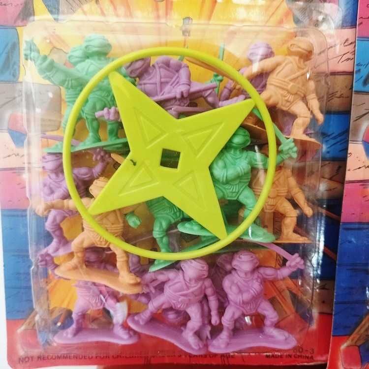 Tartarugas Ninja monocromáticos com estrela Anos 90