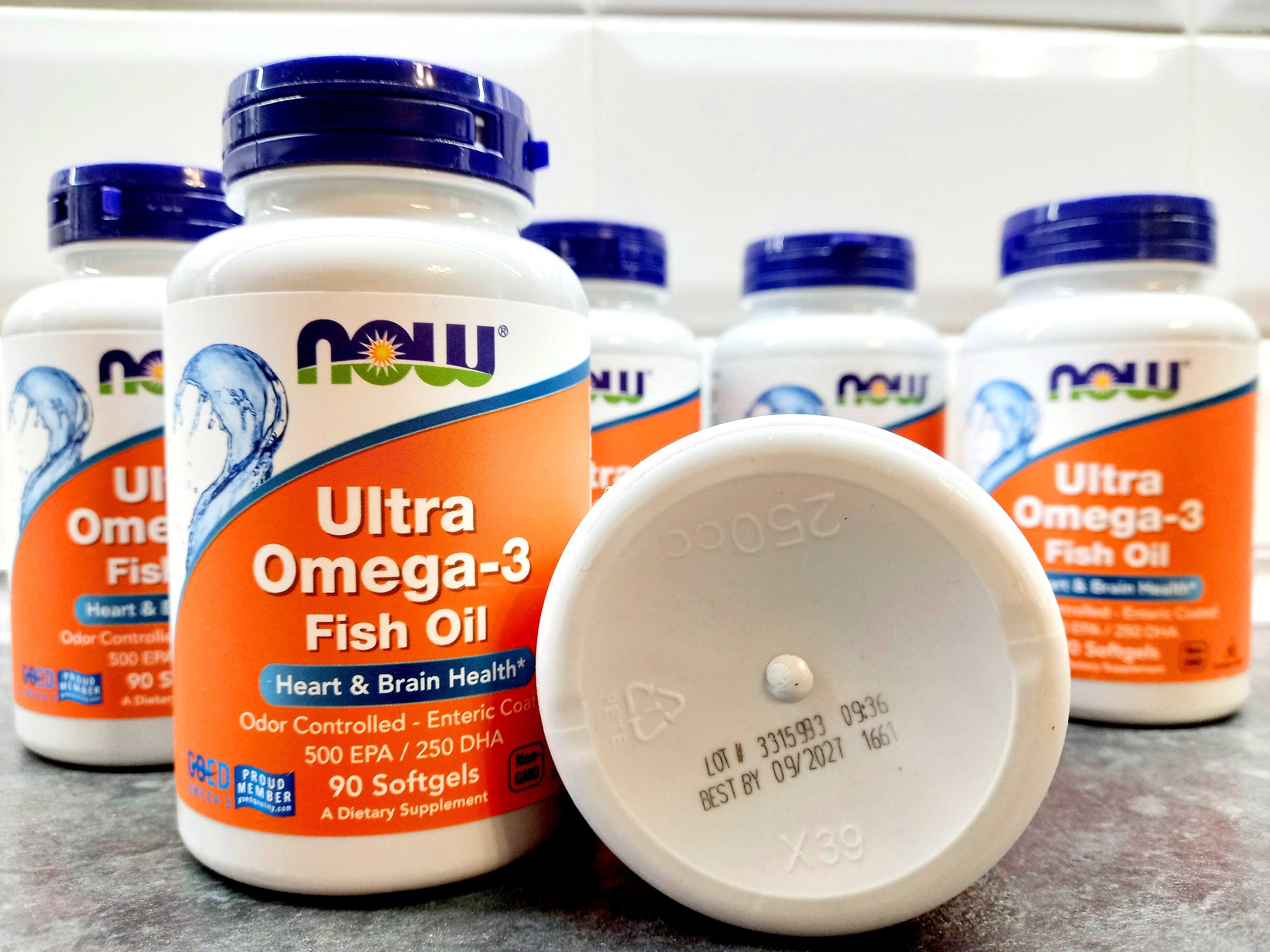 Now Foods, Ultra Omega-3 (90 капс.), омега-3 концентрат 500/250
