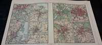 Neuester Hand-atlas uber alle teile der Erde stare mapy 1900