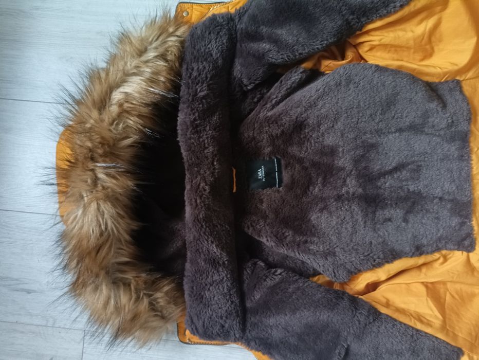 Kurtka damska Zara ocieplana r.S żółta