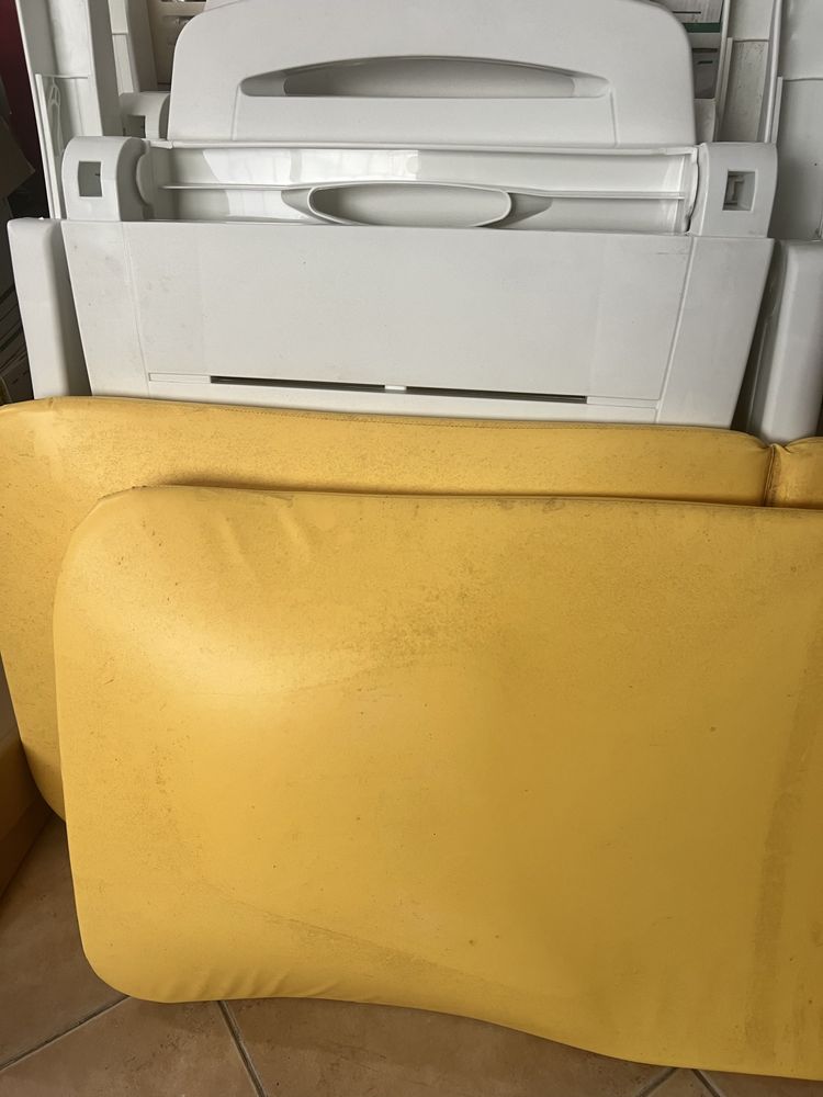 2 Colchões espreguiçadeira 175X50X3CM AMARELO usados - preço conjunto