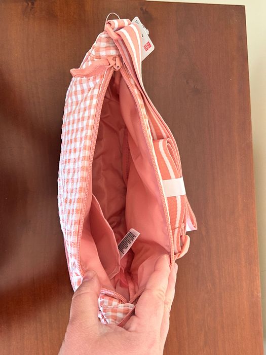 Uniqlo nerka w kratkę vichy / gingham różowa babypink NOWA limitowana