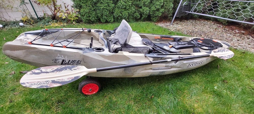 Kajak wędkarski Feelfree Lure 10 + kamizelka + wózek