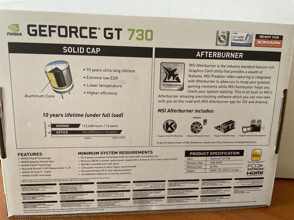 Karta graficzna MSI Geforce GT 730 2GB