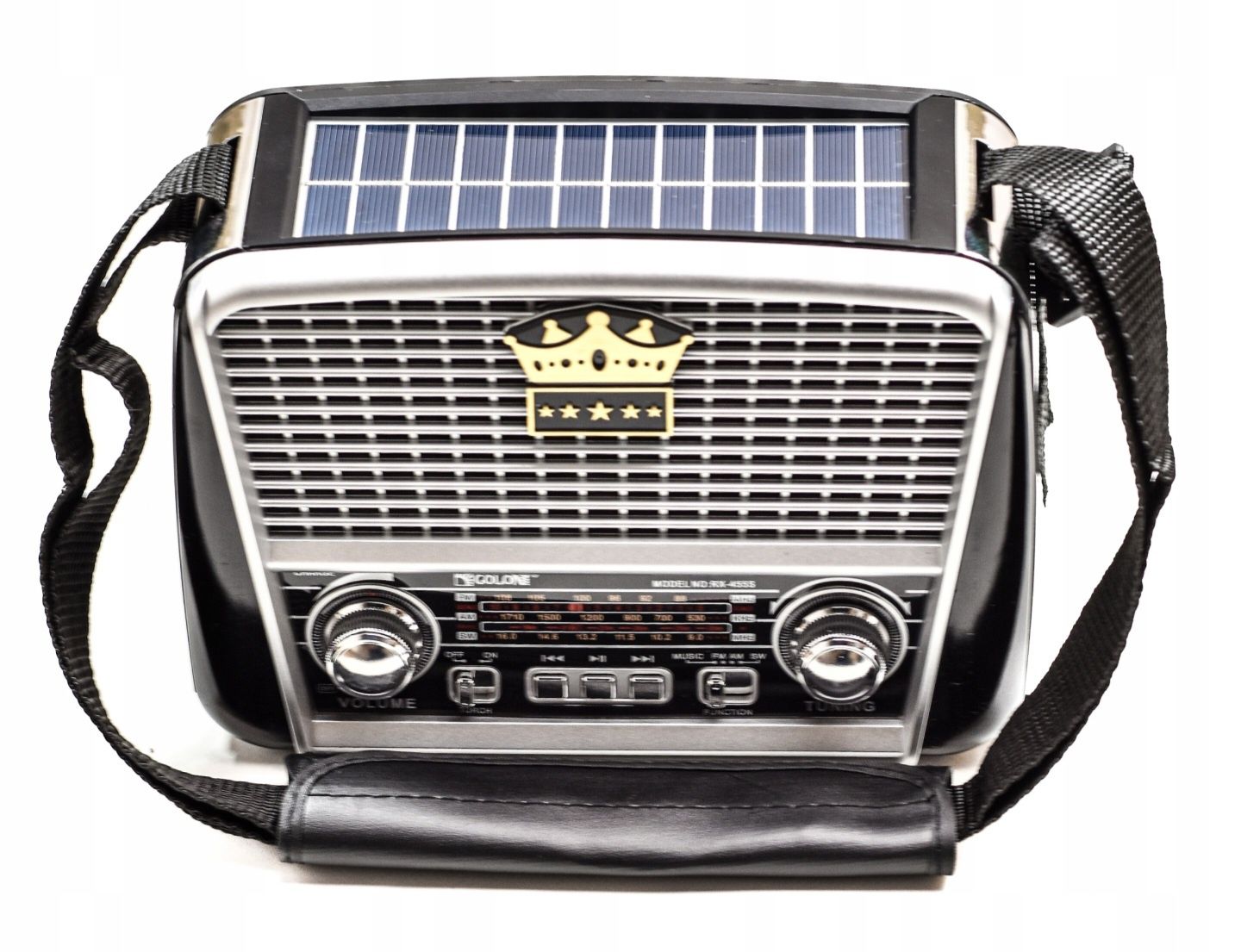 Radio Retro Solar Solarne Latarka Led Głośnik USB