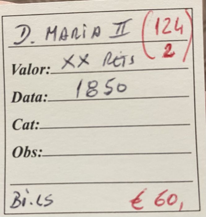 Moeda XX Reis D MARIA II - 1850