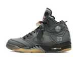 Мужские кроссовки Nike Jordan 5 Retro Off-White "Black" 41-45