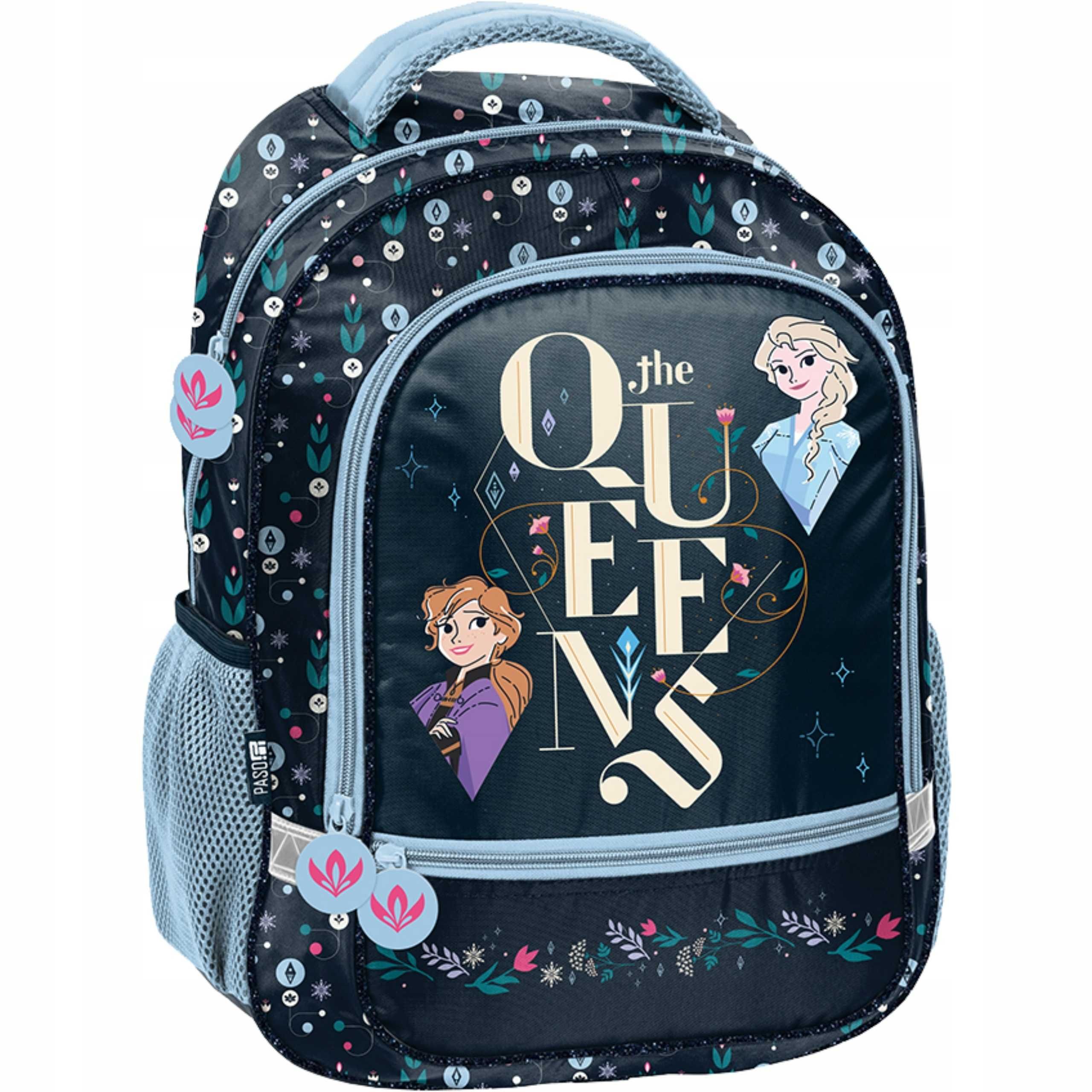 ZESTAW Plecak SZKOLNY PASO FROZEN disney kraina lodu ZESTAW 6el elsa