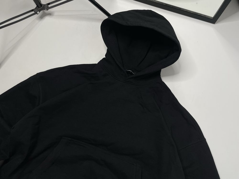 Базовий оверсайз худі чорний Baggy Oversized Hoodie худи худак yzy y3