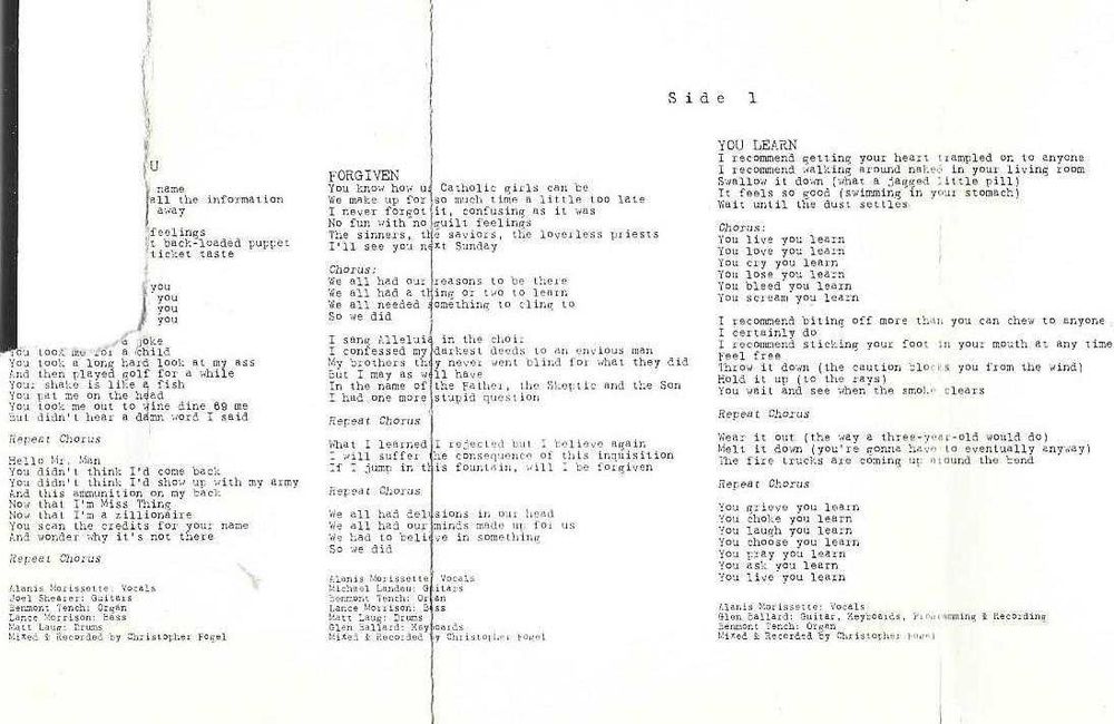 Alanis Morissette - - - - - Jagged Little Pill - - - - - K7