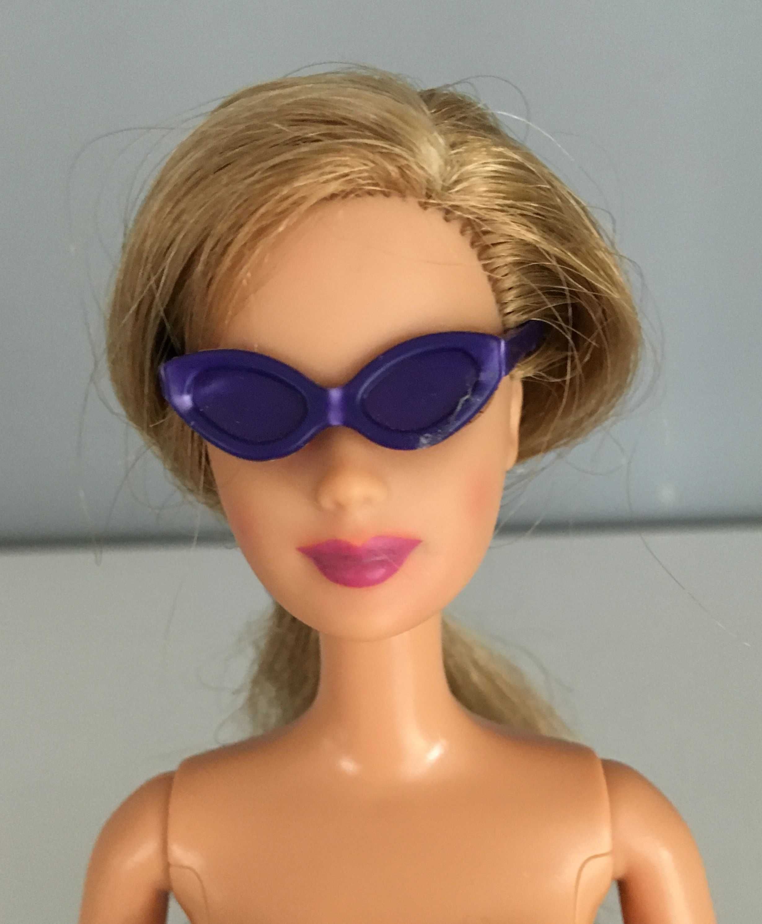Ubranka na Barbie- komplet 4 szt.- 2 sukienki i 2 X okulary- ciuszki