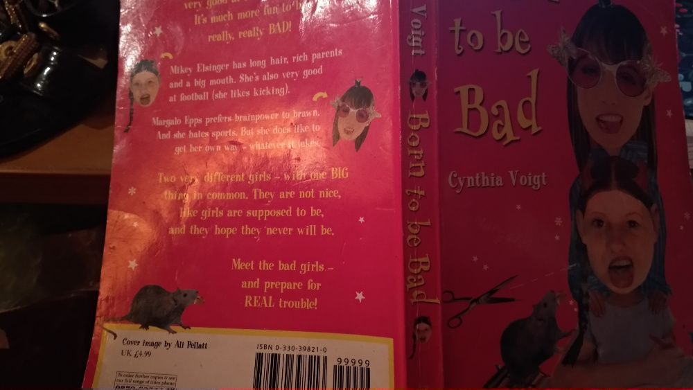 книга на английском языке BORN TO BE bad CYNTHIA VOIGTдля подростков