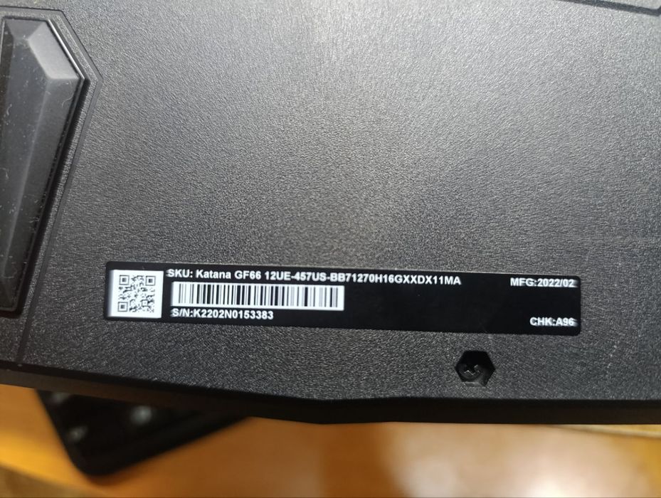 MSI Katana GF 66 12UE