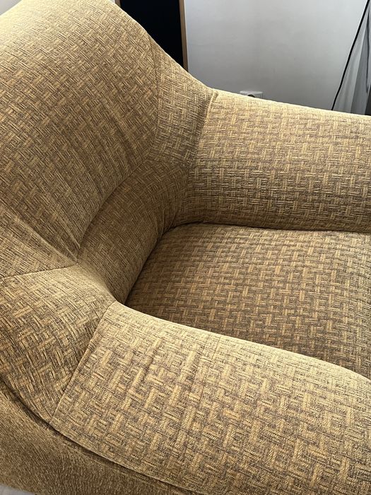 2 duże kolor musztardowy