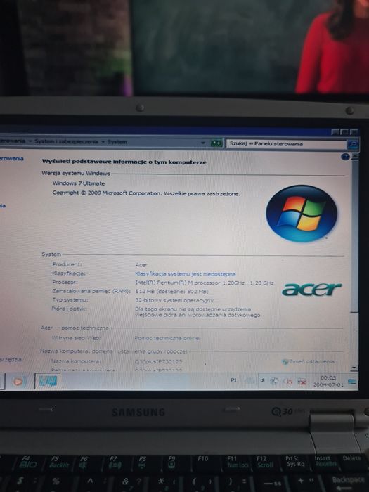 Laptop samsung z 2003 roku :)
