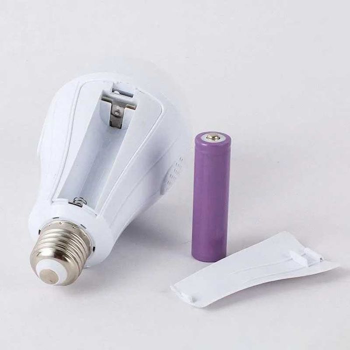 Умная LED лампа с аккумулятором – работает без электричества!  20W