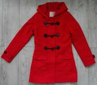 Czerwony płaszcz z apturem Cropp S używany