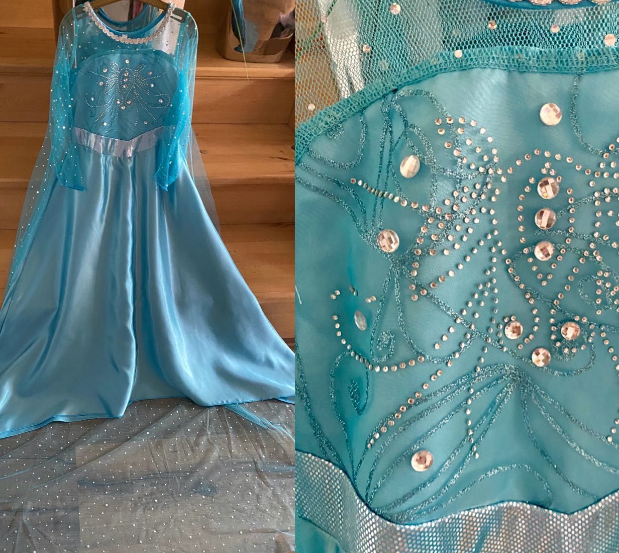 Elsa, Elza, Frozen, Kraina Lodu, Tiul KAMIENIA, TREN nowa 92/98/104