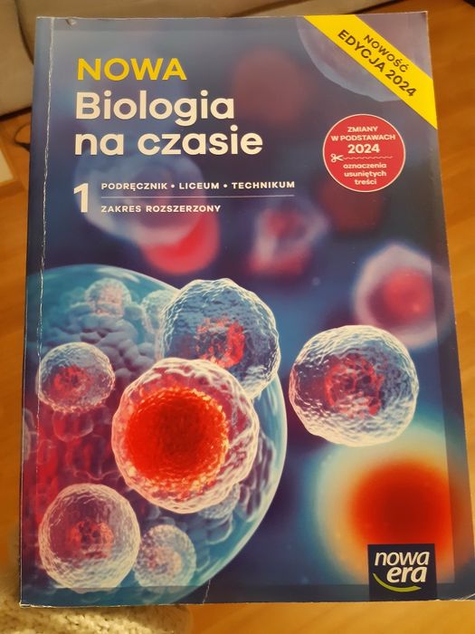Nowa Biologia na czasie 1 podręcznik zakres rozszerzony Nowa Era 2024