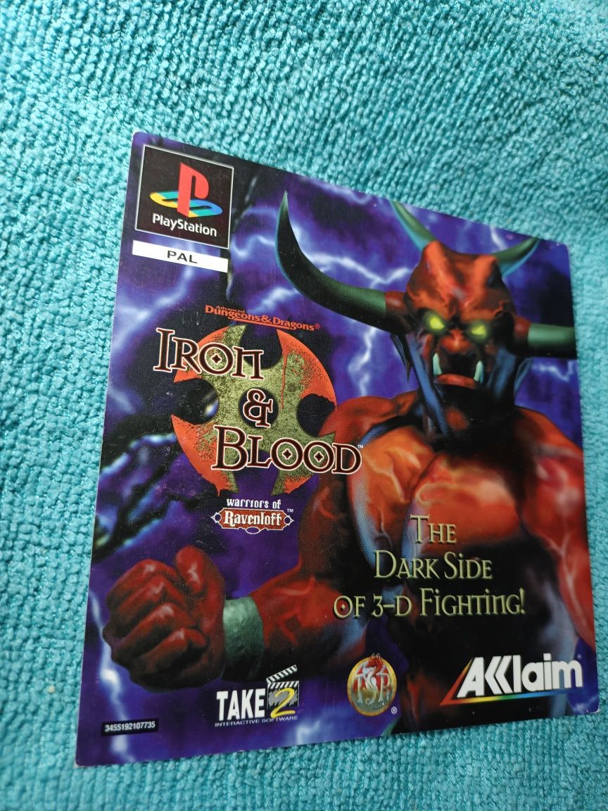 Ps1 Iron Blood ps1 psx psone Okładka Przednia