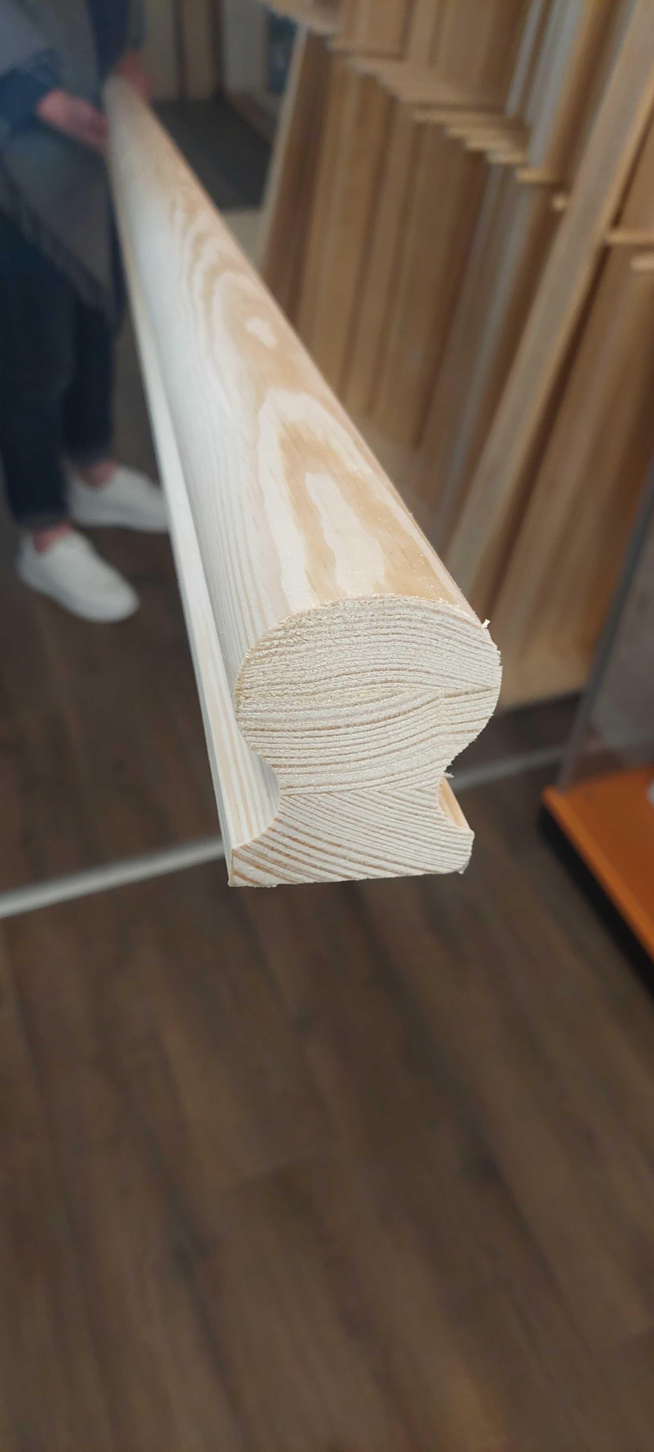Poręcz drewniana sosnowa 50x70mm