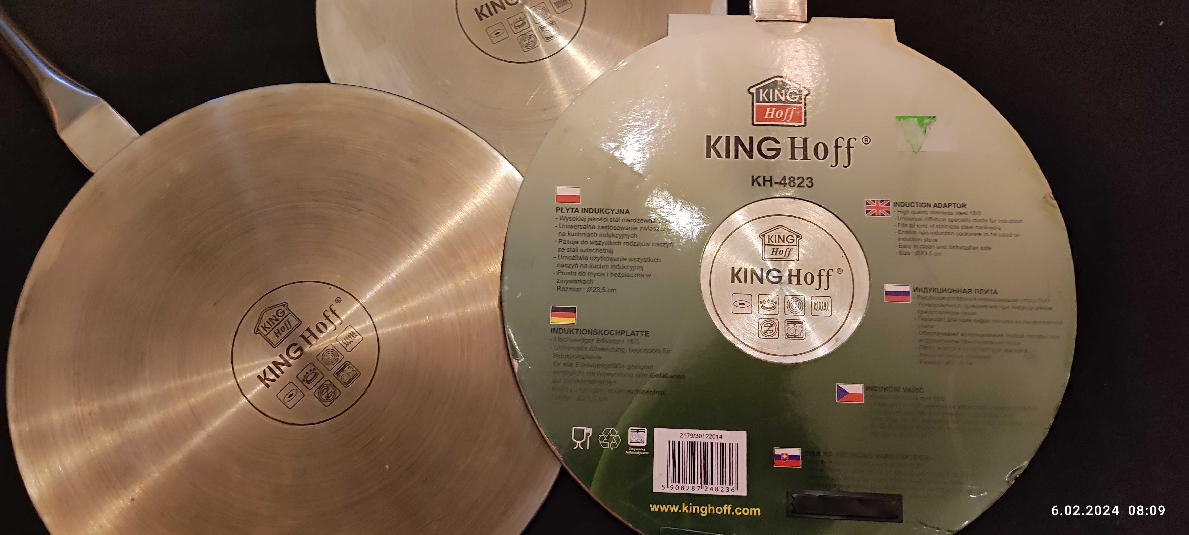 King Hoff adapter, podkładka indukcyjna 3szt w cenie 1