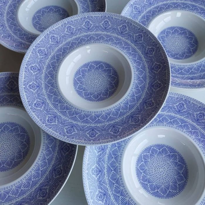 Talerz, misa do makaronu Villeroy & Boch z serii Algo Blue kolekcja
