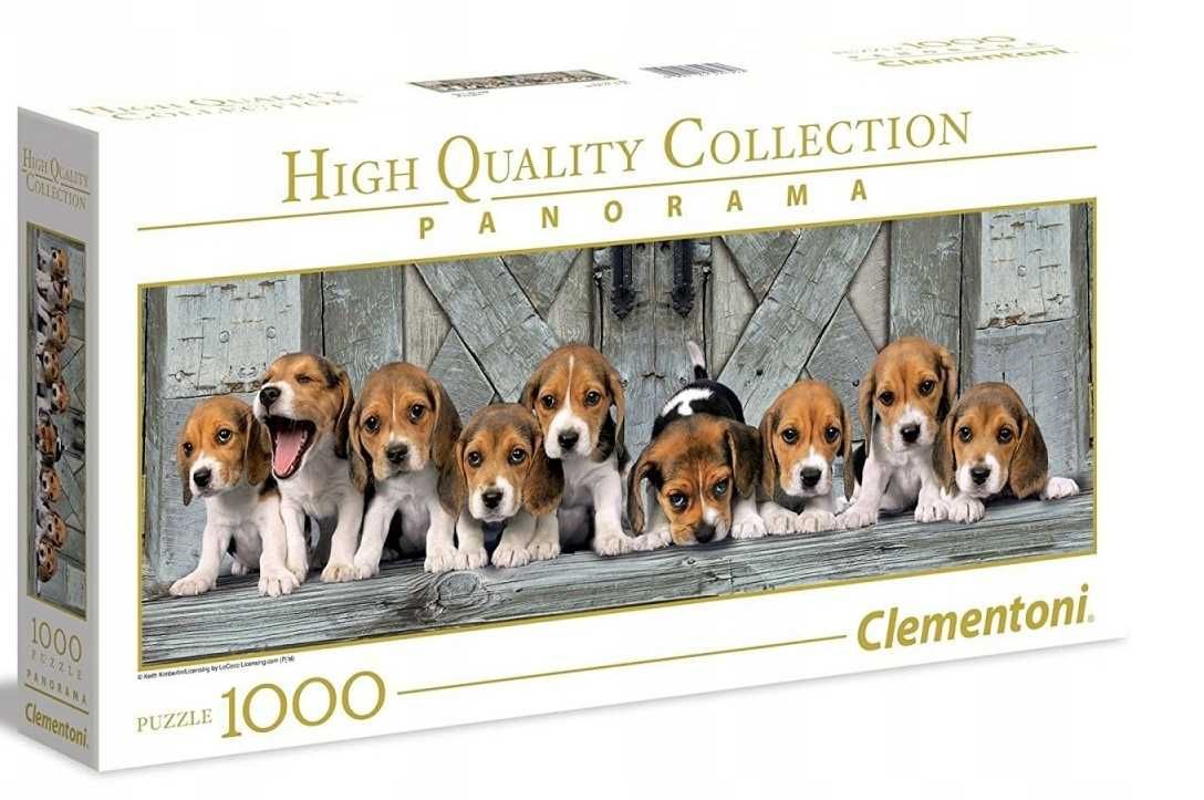 CLEMENTONI Nr39435 PUZZLE 1000 elementów panorama BEAGLES
