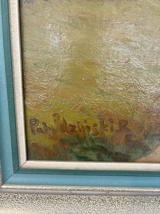 Topole 1977 Przemysław Pabudziński Wyjątkowy obraz olej na płótnie