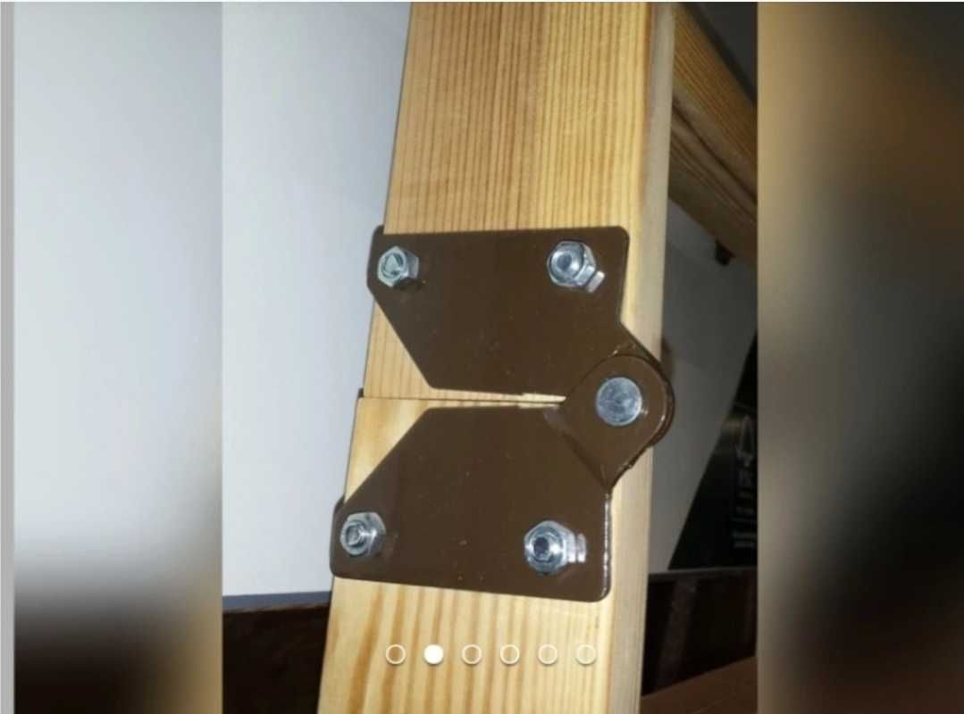 Zawias do schodów strychowych drabinkowych drewnianych