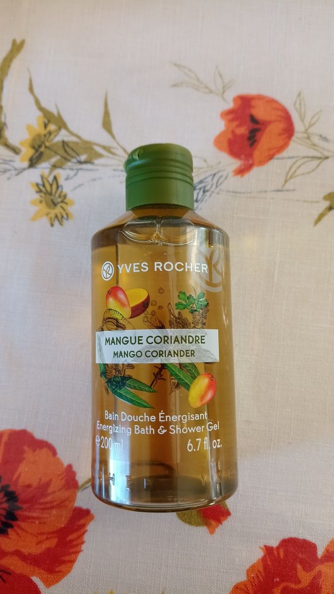 Yves Rocher, żel pod prysznic 200 ml, mango i kolędra