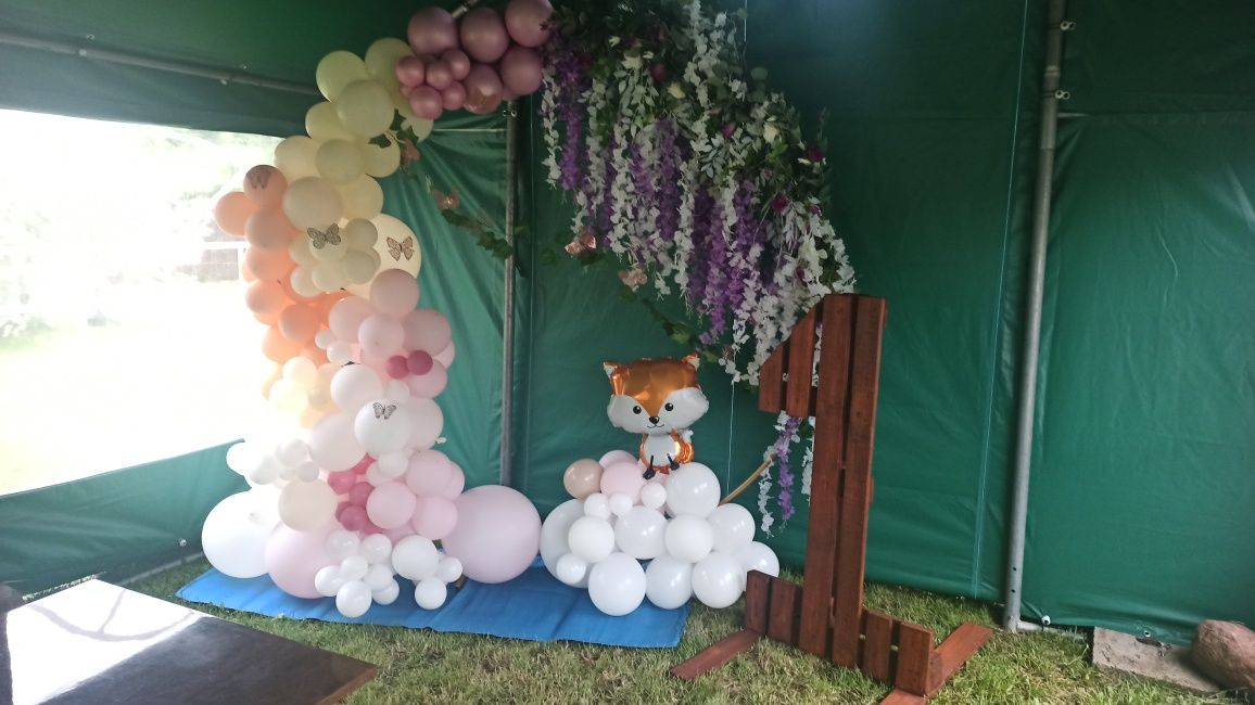 Drewniana cyfra 1 urodziny roczek boho