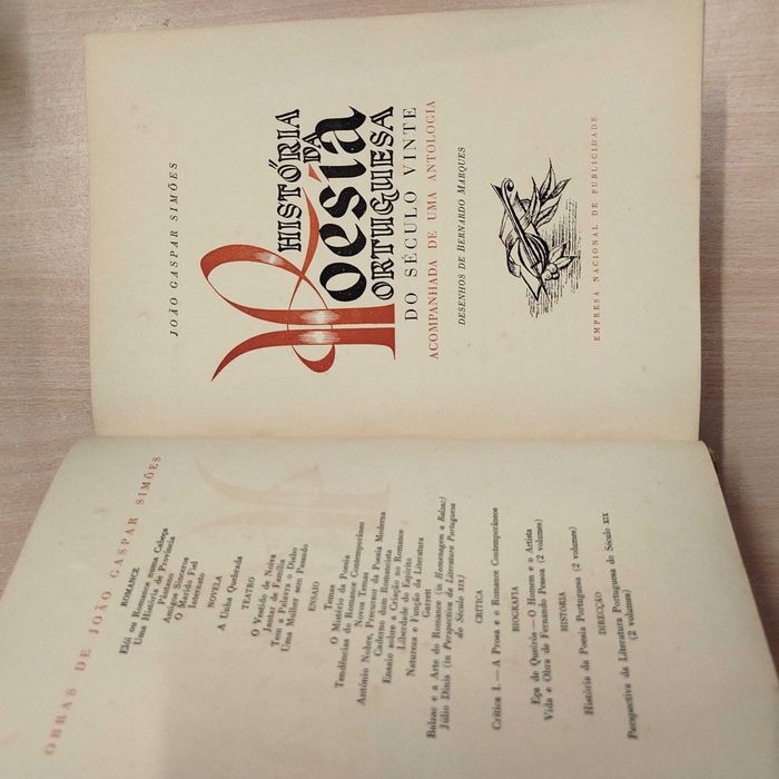 História da poesia portuguesa do século vinte - J.G. Simões