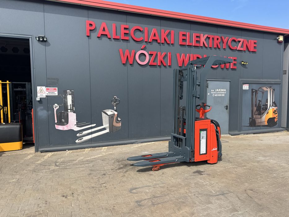 Paleciak elektryczny Linde L 14 Ap 2018 r 480 cm 1400 kg wózek Linde