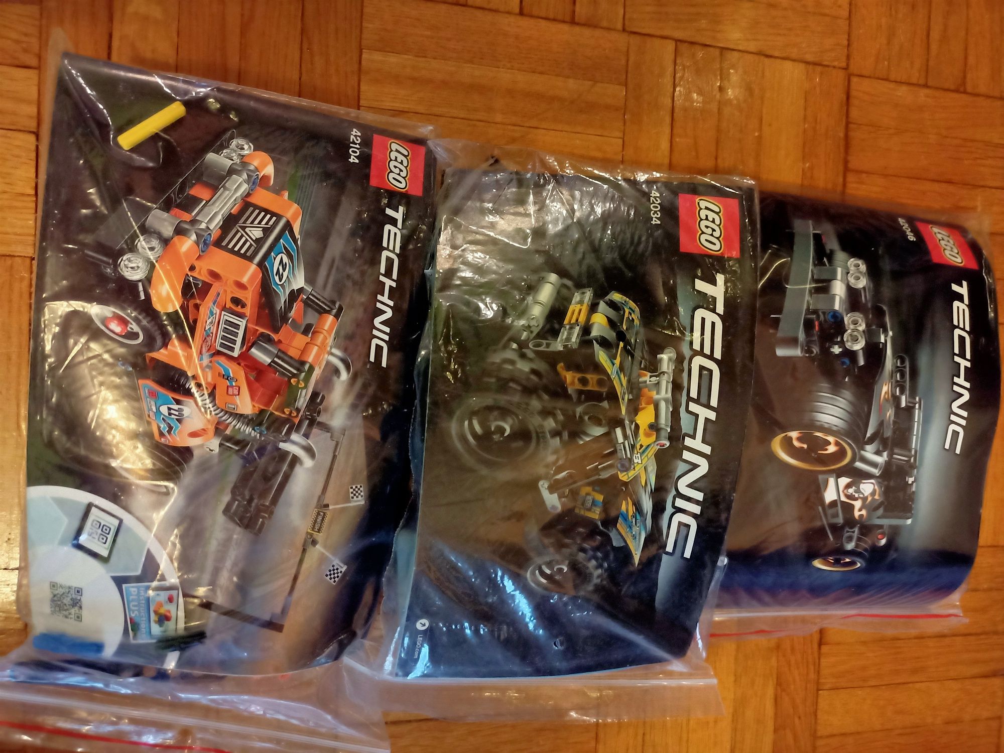 LEGO technic 3 zestawy pull back