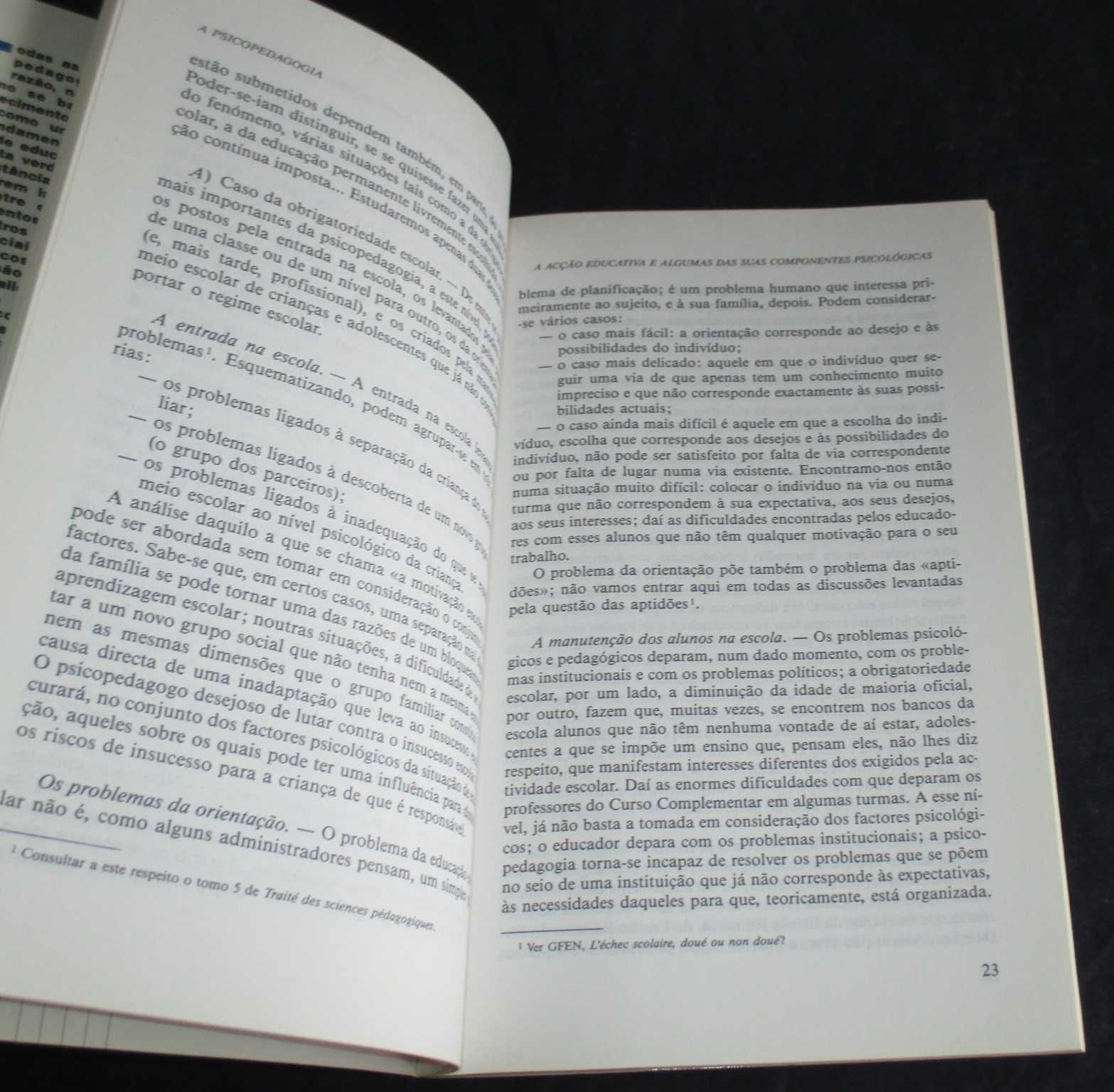 Livro A Psicopedagogia Gaston Mialaret