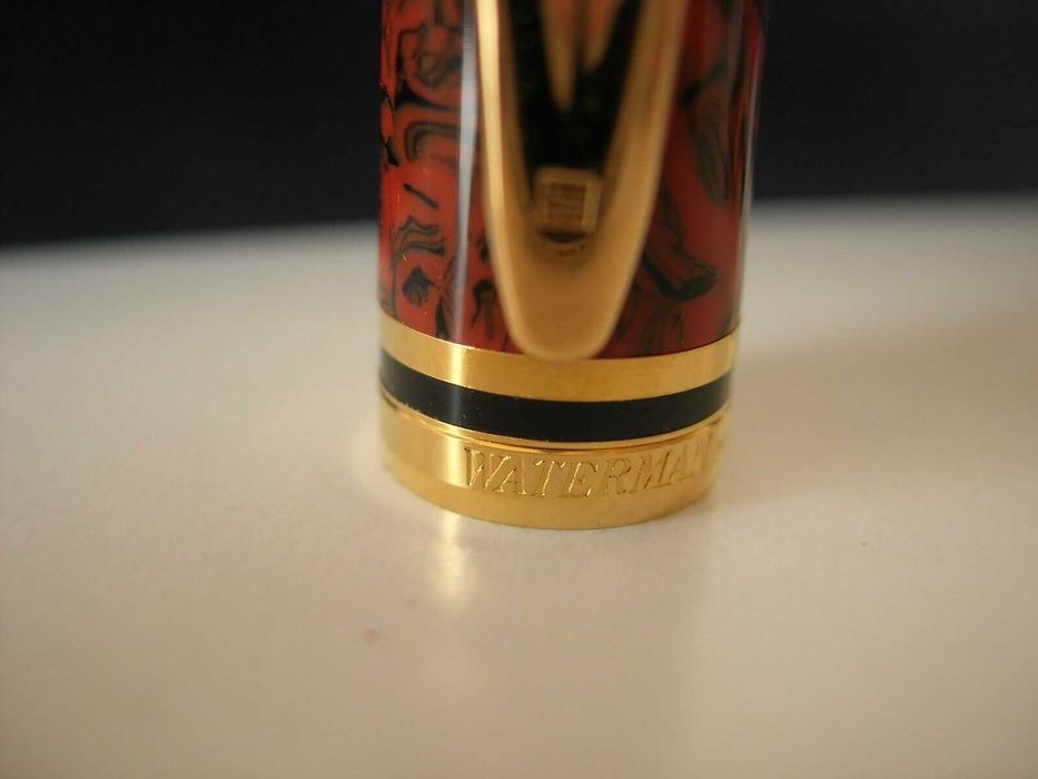 Waterman Le Man 200 Castanho Marble Aparo F IDEAL PARIS 18KL