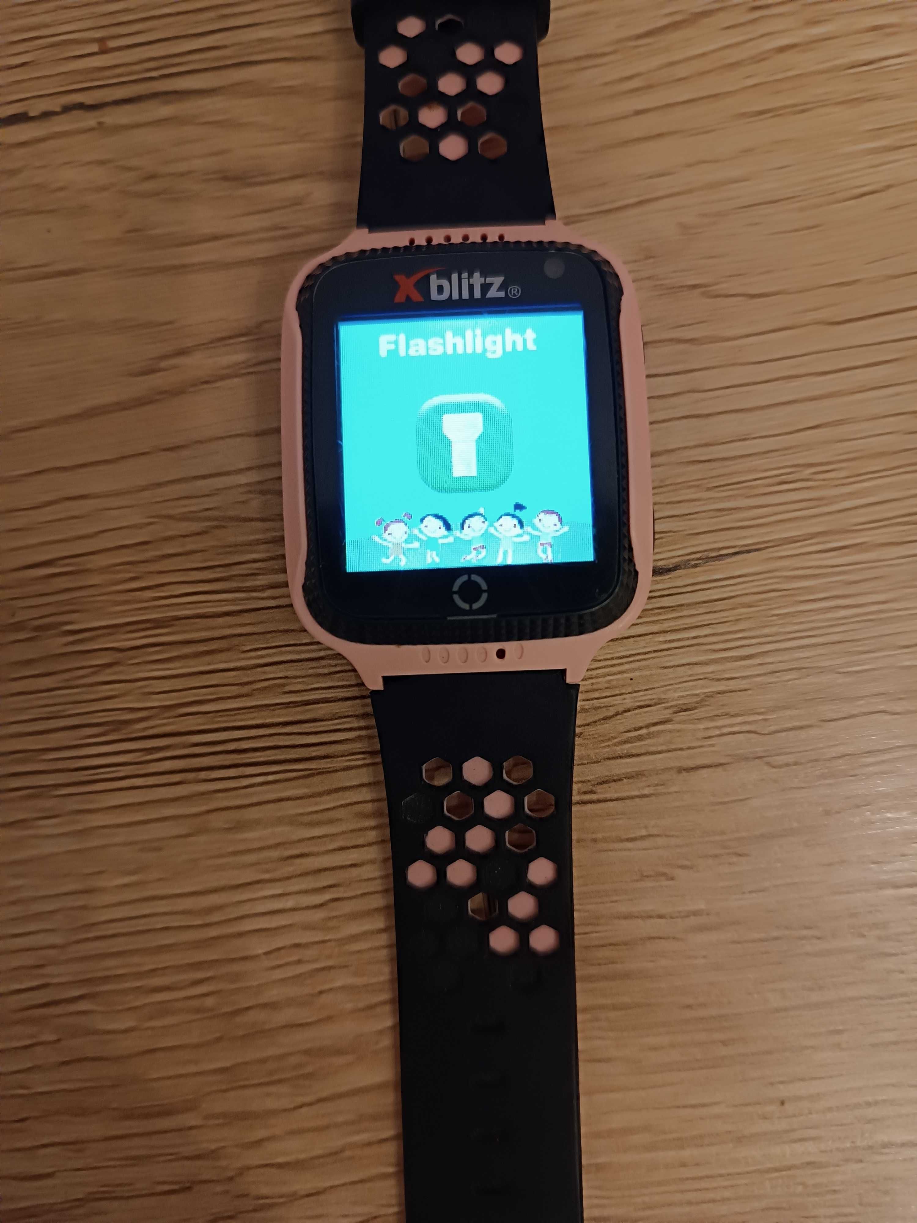Smartwatch xblitz kids różowy zegarek dziecięcy na kartę, GPS