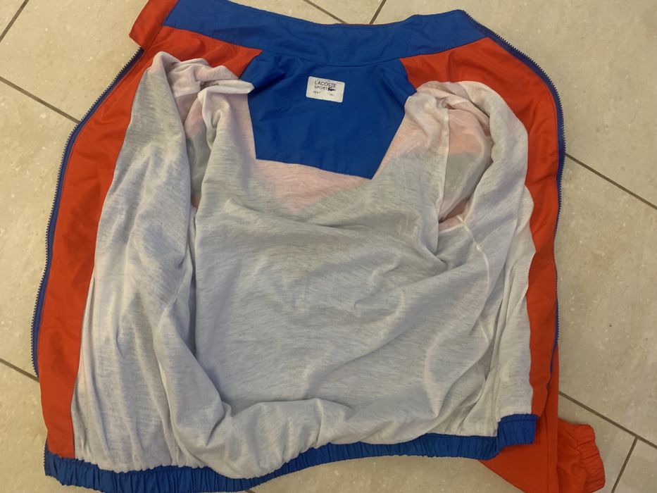 Lacoste super sportowa kurtka męska, wiatrówka r. S kolorowa