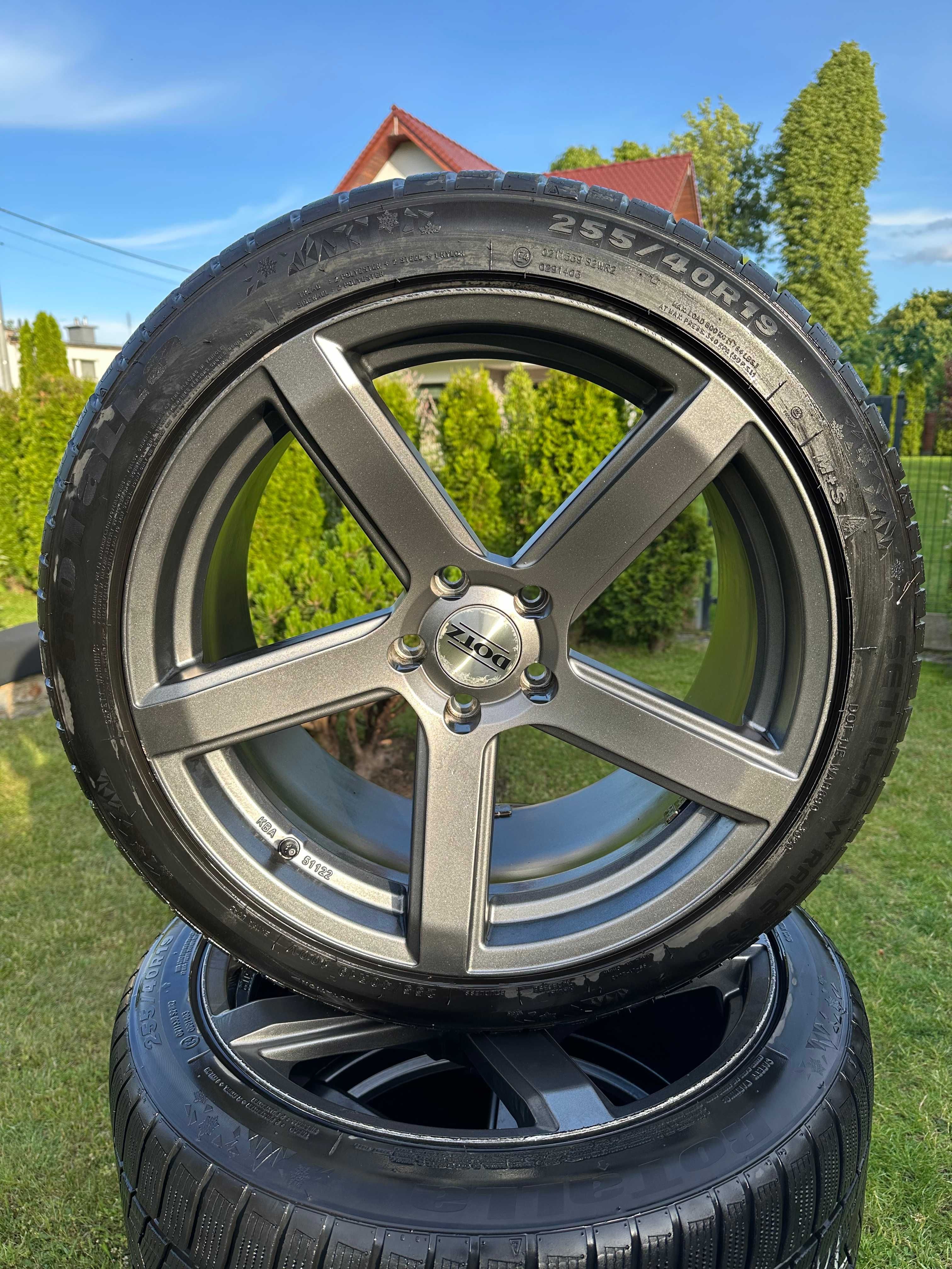 Felgi aluminiowe z oponami 255/40/19 DOTZ CP5 19 cali 5x112 VW AUDI