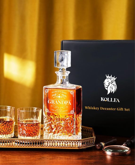 Zestaw karafek do whisky Kollea ze szklankami dla dziadka