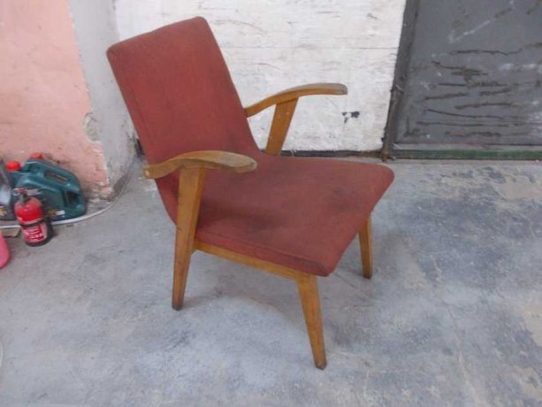 Stary fotel PRL vintage pro. Puchała lata 70